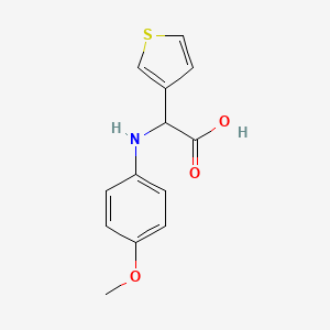 2-(4-Methoxyphenylamino)-2-(thiophen-3-yl)acetic acid