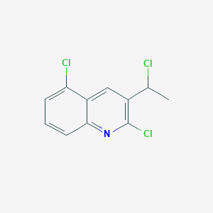 2,5-Dichloro-3-(1-chloroethyl)quinoline