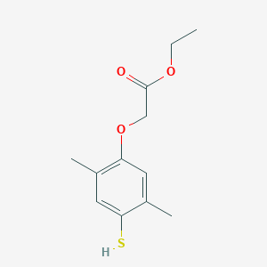 2,5-Dimethyl-4-mercaptophenoxy-acetic acid ethyl ester