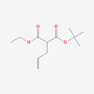 molecular formula C12H20O4 B8274244 t-Butyl ethyl 2-allylmalonate 