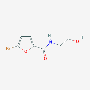 molecular formula C7H8BrNO3 B8274257 N-(5-Bromo-2-furoyl)-2-hydroxyethylamine 