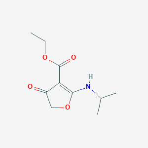 Ethyl 2-(isopropylamino)-4-oxo-4,5-dihydrofuran-3-carboxylate