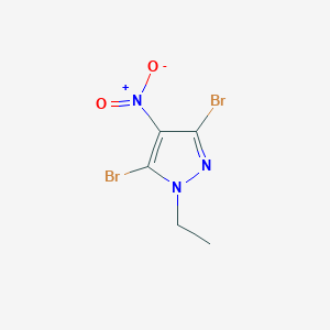 3,5-dibromo-1-ethyl-4-nitro-1H-pyrazole