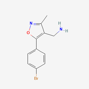 C-[5-(4-Bromo-phenyl)-3-methyl-isoxazol-4-yl]-methylamine
