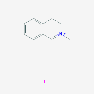 molecular formula C11H14IN B8274406 1,2-Dimethyl-3,4-dihydroisoquinolinium Iodide 