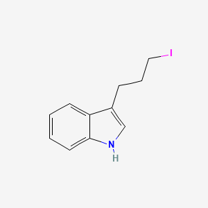 molecular formula C11H12IN B8274409 3-(3-iodopropyl)-1H-indole 