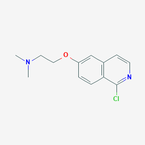 molecular formula C13H15ClN2O B8274506 [2-(1-Chloro-isoquinolin-6-yloxy)-ethyl]-dimethyl-amine 