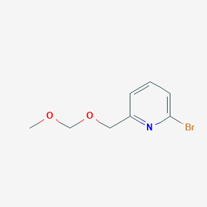 molecular formula C8H10BrNO2 B8274514 2-Bromo-6-((methoxymethyloxy)methyl)pyridine 