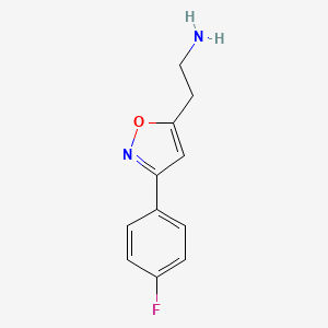 2-[3-(4-Fluorophenyl)isoxazol-5-yl]ethylamine