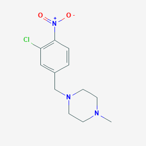 1-(3-Chloro-4-nitrobenzyl)-4-methylpiperazine