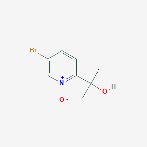 5-bromo-2-(1-hydroxy-1-methylethyl)pyridine N-oxide