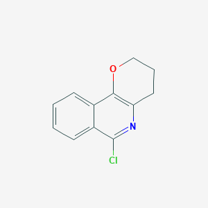 molecular formula C12H10ClNO B8274641 6-chloro-3,4-dihydro-2H-pyrano[3,2-c]isoquinoline 