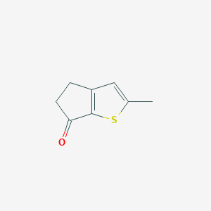 molecular formula C8H8OS B8274708 2-methyl-4,5-dihydro-6H-cyclopenta[b]thiophen-6-one 
