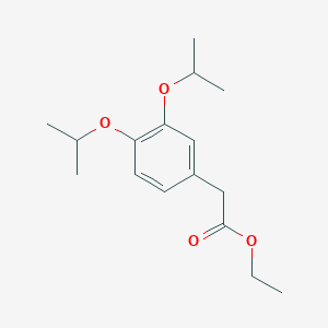 molecular formula C16H24O4 B8274734 Ethyl 3,4-diisopropoxyphenylacetate 