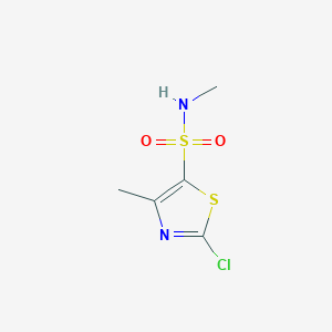 molecular formula C5H7ClN2O2S2 B8274752 2-Chloro-N,4-dimethyl-5-thiazolesulfonamide CAS No. 292138-60-4