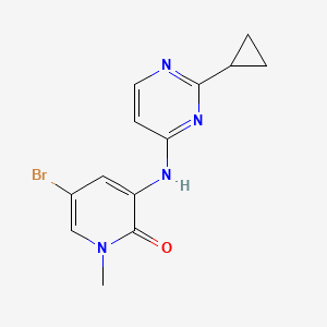 5-Bromo-3-(2-cyclopropylpyrimidin-4-ylamino)-1-methylpyridin-2(1H)-one