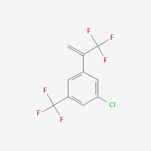 1-Chloro-3-(trifluoromethyl)-5-(3,3,3-trifluoroprop-1-en-2-yl)benzene