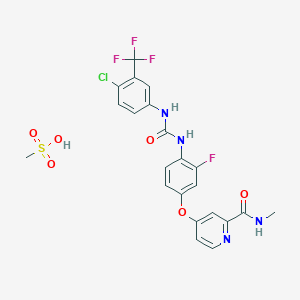 molecular formula C22H19ClF4N4O6S B8274798 Regorafenib (mesylate) CAS No. 835621-08-4