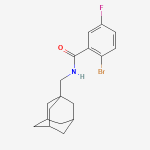 2-Bromo-5-fluoro-N-(tricyclo[3.3.1.13,7]dec-1-ylmethyl)-benzamide