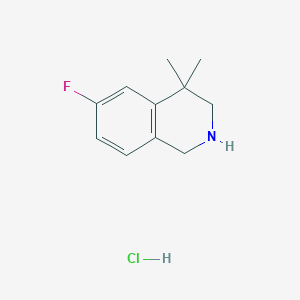 6-Fluoro-4,4-dimethyl-1,2,3,4-tetrahydro-isoquinoline hydrochloride