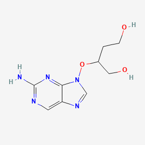 molecular formula C9H13N5O3 B8274881 2-Amino-9-(1,4-dihydroxybut-2-oxy)purine 