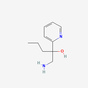 molecular formula C10H16N2O B8274915 1-Amino-2-(pyridin-2-yl)pentan-2-ol 