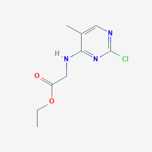 Ethyl 2-(2-chloro-5-methylpyrimidine-4-ylamino)acetate
