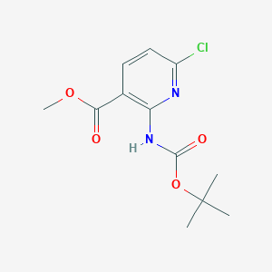 Methyl 2-[(tert-butoxycarbonyl)amino]-6-chloropyridine-3-carboxylate