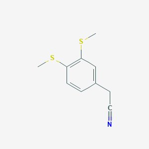 molecular formula C10H11NS2 B8274987 3,4-Bis(methylthio)benzyl cyanide 