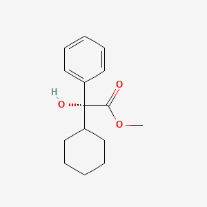 Methyl cyclohexylphenylglycolate, (-)-