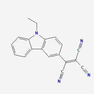 molecular formula C19H12N4 B8275030 (9-Ethyl-9H-carbazol-3-yl)ethene-1,1,2-tricarbonitrile CAS No. 58293-59-7