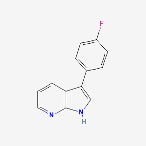molecular formula C13H9FN2 B8275080 3-(4-fluorophenyl)-1H-pyrrolo[2,3-b]pyridine 