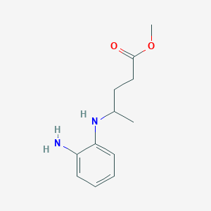 molecular formula C12H18N2O2 B8275130 4-(2-Amino-phenylamino)-pentanoic acid methyl ester 