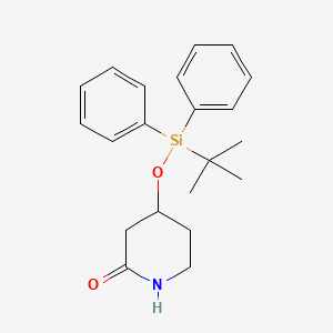 molecular formula C21H27NO2Si B8275161 4-((tert-Butyldiphenylsilyl)oxy)piperidin-2-one CAS No. 476014-77-4