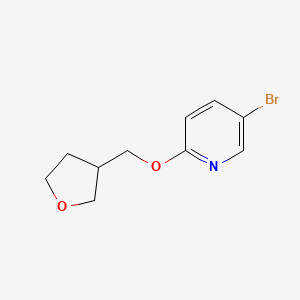 molecular formula C10H12BrNO2 B8275167 2-(Tetrahydrofuran-3-ylmethoxy)-5-bromopyridine 