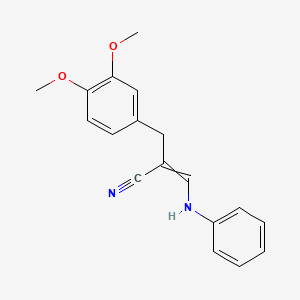 B8275174 3-Anilino-2-veratrylacrylonitrile CAS No. 30077-75-9