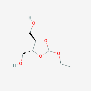 molecular formula C7H14O5 B8275204 2-ethoxy-1,3-dioxolane-4(R),5(R)-dimethanol 