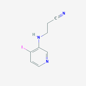 molecular formula C8H8IN3 B8275223 3-(4-Iodo-pyridin-3-ylamino)-propionitrile 