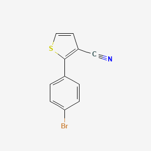 molecular formula C11H6BrNS B8275262 2-(4-Bromophenyl)thiophene-3-carbonitrile 