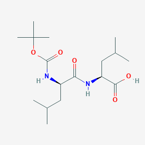 molecular formula C17H32N2O5 B8275292 Boc-D-Leu-Leu-OH 