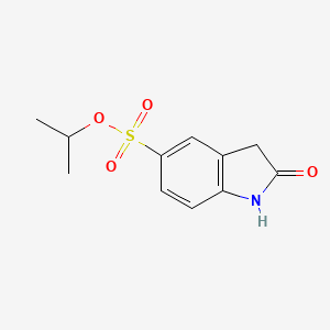 molecular formula C11H13NO4S B8275308 2-Oxo-2,3-dihydro-1H-indole-5-sulfonic acid isopropyl ester 