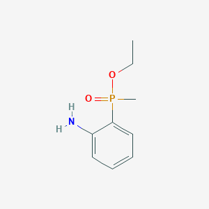 molecular formula C9H14NO2P B8275318 Ethyl (2-aminophenyl)(methyl)phosphinate 