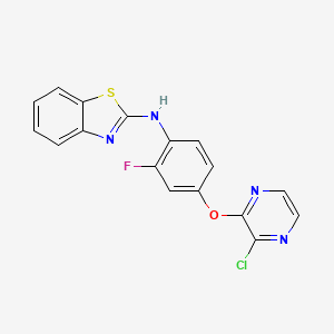 N-(4-(3-chloropyrazin-2-yloxy)-2-fluorophenyl)benzo[d]thiazol-2-amine