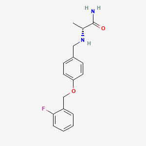 (R)-2-[4-(2-fluorobenzyloxy)benzylamino]propanamide