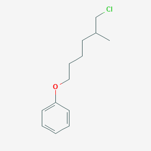 molecular formula C13H19ClO B8275406 1-Chloro-2-methyl-6-phenoxy-hexane 