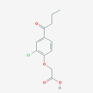 (2-Chloro-4-butyrylphenoxy)acetic acid
