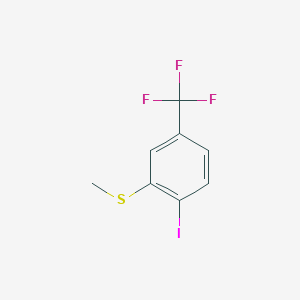(2-Iodo-5-(trifluoromethyl)phenyl)(methyl)sulfane