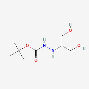 Tert-butyl 2-[2-hydroxy-1-(hydroxymethyl)ethyl]hydrazine carboxylate