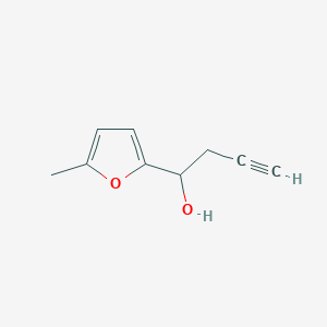 molecular formula C9H10O2 B8275621 5-Methyl-2-furylpropargylcarbinol CAS No. 57544-94-2
