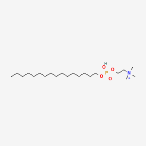 molecular formula C21H47NO4P+ B8275623 n-Hexadecylphosphonocholine 